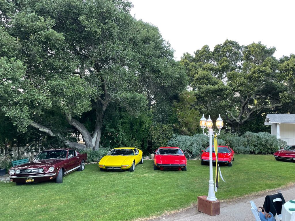 Cars on the lawn